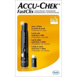 Accu-Chek Fastclix Finger Pricker Lancing Device + 6 Lancets Accu-Chek Fastclix Finger Pricker Lancing Device + 6 Lancets