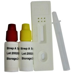 Professional Group A Strep (GAS) Streptococcus Throat Swab Test Kits (5 x GP)